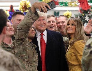 Trump Made a Surprise Visit to American Troops in Iraq on wednesday