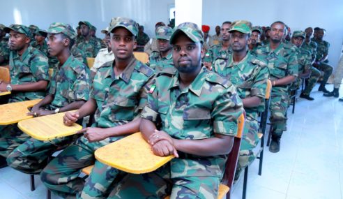 President Muse Bihi launches Military Officers Training in Dararweyne Academy