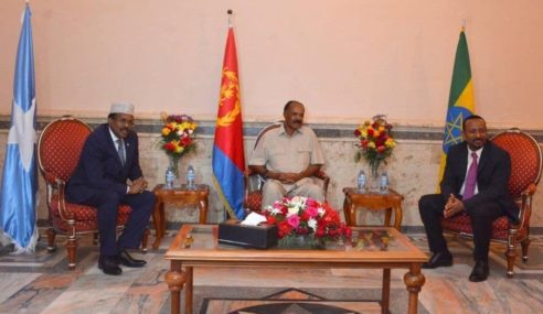 Leaders of Somalia, Eritrea and Ethiopia meet in Asmara for trilateral talks