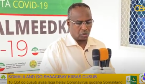 Xukuumadda Somaliland ayaa shaacisay in 16 qof oo cusub laga helay xanuunka Coronavirus