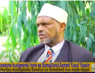 Madaxwayne ku xigeenkii hore ee Somaliland mudane Axmed Yuusuf Yaasiin ayaa ka dayriyey xaaladda mustaqbalka Somaliland