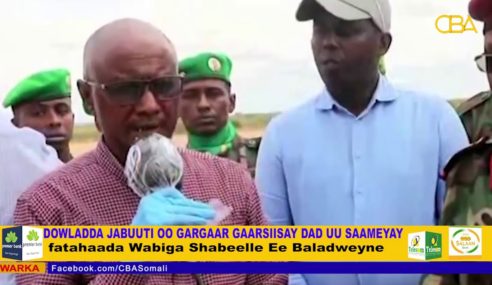 Dowladda Jabuuti oo Gargaar gaarsiisay dad uu saameyay fatahaada Wabiga Shabeelle Ee Baladweyne