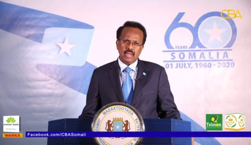 Madaxweyne Farmaajo Oo Shacabka U Diray Codsi Ku Aadan Maalmaha Xoriyada Soomaaliya