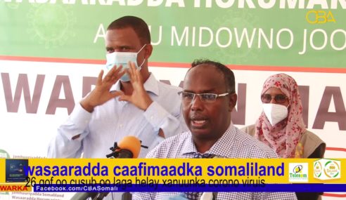 Somaliland: ajaanibtii ugu badnayd oo laga helay xanuunka corono viruis