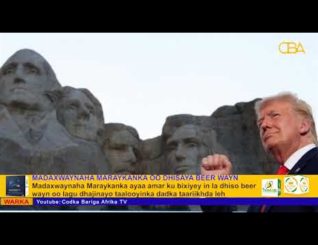 Madaxwaynaha Maraykanka Oo Amar Ku Bixiyey In La Sameeyo Beer Laga Taago Taalooyinka Halyeeyada