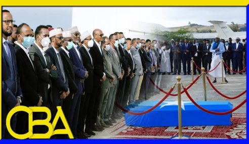 Madaxweyne Farmaajo Ayaa Ka Qeyb Galay Janaasada R/wasaarihii Hore Ee Soomaliya Xasan Abshir Faarax