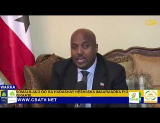 Somaliland oo ka hadashay. heshiiska ay wada gaadheen dalalka Imaaraadka Carabta iyo Israa’iil