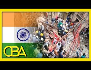 Two dead and 18 trapped after building collapses in India