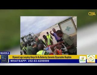 Diyaarad Laga Leeyahay Kenya Oo Ku Burburtay Garoonka Diyaaradaha Muqdisho