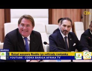 Ra’isal wasaare Rooble oo muqdisho kula kulmay safiirada beesha caalamka ee somalia.