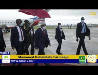 Madaxweynaha Soomaaliya oo gaaray magaalada Jubba ee caasimadda dalka Suudaanta Koonfureed,