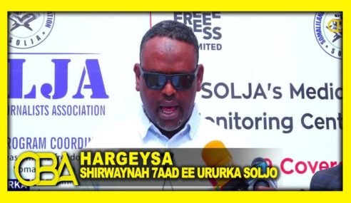 URURKA SAXAFIYIINTA SOMALILAND EE SOLJA OO SHAACIYAY XILIGA LA QABANAAYO SHIRWAYNAH 7AAD EE URURKA