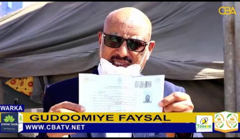 Gudoomiye faysal oo dib u qaatay kaadhka codbixinta Doorashada fariina u diray bulshada