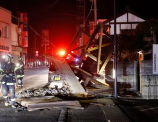 Dozens injured in strong quake off Japan’s Fukushima