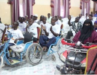 Somaliland disability community awards handicap activists in Hargeisa.