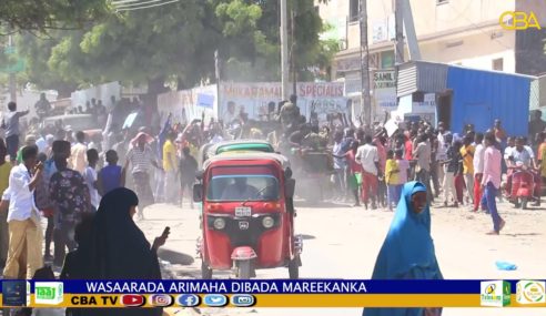 Maraykanka oo ku hanjabay xanibaado safarka ah dadkii ka danbeeyey shaqaaqada Muqdisho