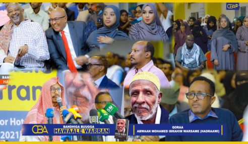 Bandhiga buugga Hawaale Warran oo laga qoray Maxamed Warsame Hadraawi