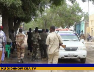 Ciidamada Amaanka Soomaaliy  Baaritaano Ka Wadda Magaalada Baladweyne