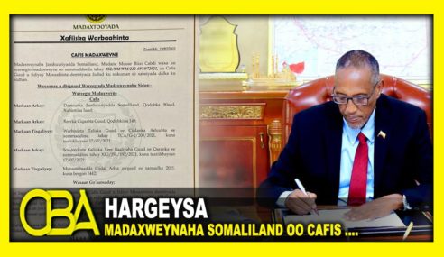 Madaxweynaha Somaliland Oo Cafis U Fidiyay 279 Maxbuus