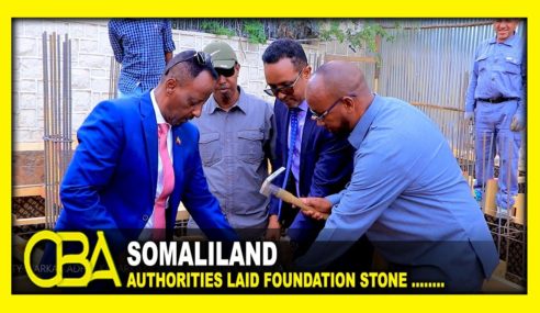 Somaliland Authorities lay foundation stone for a new public space in Hargeisa