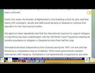 Somaliland oo qaabilaysa dadka ka soo barakacaya Afghanistan