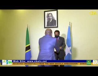 Somalia President receives Credentials from the new Angola Ambassador