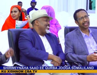 ”Waxa la gaadhey waqtigii waasaradda Arimaha dibada iyo qurba jooga somaliland…….”shirwac