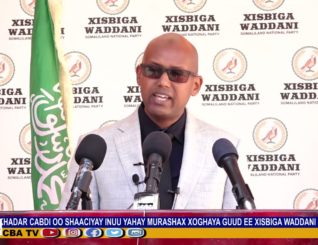 Khadar Cabdi oo Shaaciyay inuu u Taagan yahay Xoghaya Guud ee Xisbiga waddani