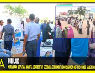 Kumanaan qof ayaa maanta udareertay Goobaha Codbixinta Doorashada Qof iyo Cod ee Sadex Degmo