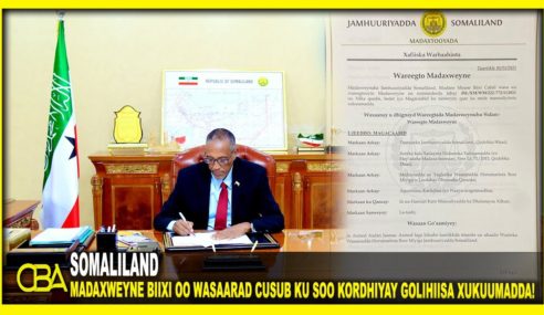 Madaxweyne Biixi Oo Wasaarad Cusub Ku Soo Kordhiyay Golihiisa Xukuumadda!