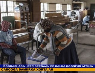 Shacabka Koonfur Afrika oo u dareeray cod-bixinta doorashada heer deegaan.