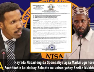 NISA ayaa Markii ugu horeysay Faah-faahin ka bixisay Sababta uu uxiran yahay Sheikh Mukhtaar Roobow.