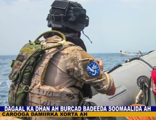 Xeebaha soomaaliya Oo laga bilaabayo Dagaalka dhan ah Kooxaha Burcad-badeeda Soomaalida ah.