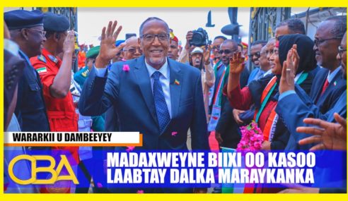 Aragtida shacabka Hargeysa ee saaka iyo soo dhawaynta Madaxweynaha Somaliland.