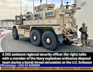 Djibouti: U.S. Embassy Regional Security Office Conducts Drill in response to imminent threat.