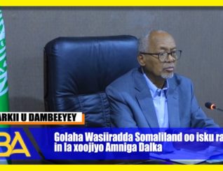 Golaha Wasiiradda Somaliland oo isku raacay in la xoojiyo Amniga Dalka.