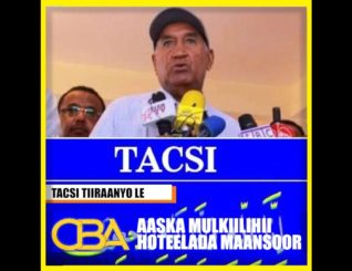 Gormaa dalka la keenayaa Maydka mulkiilihii Huteelada Maansoor, halkee se lagu aasaya?