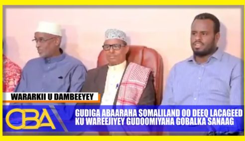 Gudiga Abaaraha Somaliland oo Deeq Lacageed ku Wareejiyey Gudoomiyaha Gobalka Sanaag