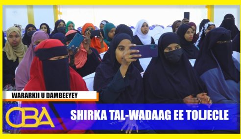 Shirweynaha Dhalinyarada Beesha Toljecle ee talo-wadaag iyo Qodobadii kasoo kasoo baxay.