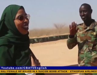 Somali female MP killed in a suicide bomb attack.