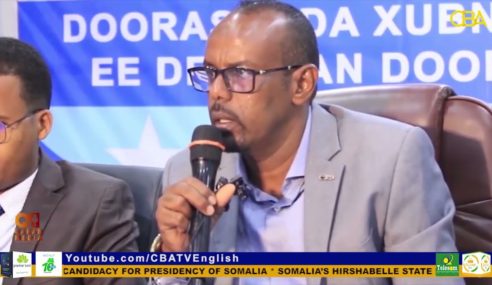 Somalia’s Hirshabelle state president sacked regional electoral chairman.