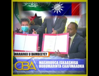 Somaliland iyo Taiwan ayaa kala saxeexday heshiiska Mashruuca Iskaashiga horumarinta Cisbitaalaada.