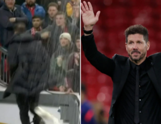 Diego Simeone Oo Ka Jawaabay Shiidkii Uu Kala Kulmay Taageerayaasha Man United Kadib Guushii Atletico Madrid.