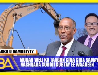 Muran weli ka taagan cida cida samaynaysa nashqada suuqii Gubtay ee Waaheen.