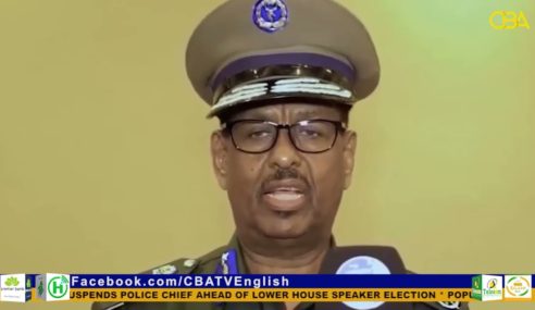 Somalia Interior Minister suspends Police Chief ahead of Lower House Speaker election