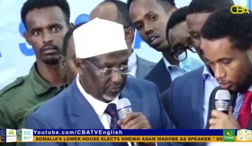 Somalia’s Lower house elects Sheikh Adam Madobe as speaker