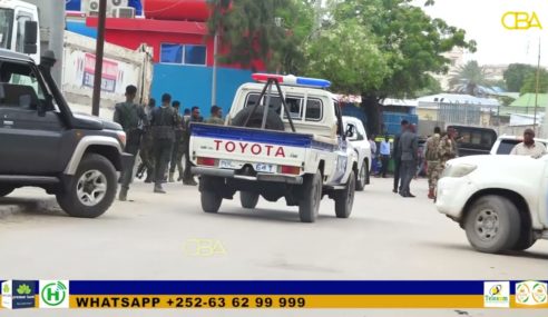 Wararkii ugu danbeeyey Rasaas goosgooska oo wali ka socota Hotel Xayaat ee Muqdisho