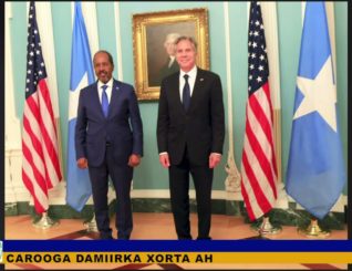 Madaxweynaha Soomaaliya ayaa kulan la qaatay Xoghayaha Arrimaha Dibadda Maraykanka Antony Blinken