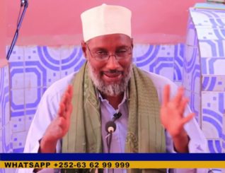 Shiikh Maxamud yuusuf Dhuux khudbad ka jeedinayey masjid Rawda magaalada Buuhoodle