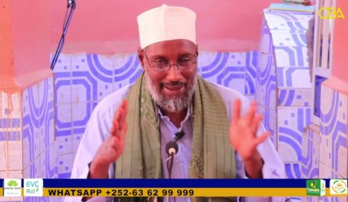 Shiikh Maxamud yuusuf Dhuux khudbad ka jeedinayey masjid Rawda magaalada Buuhoodle